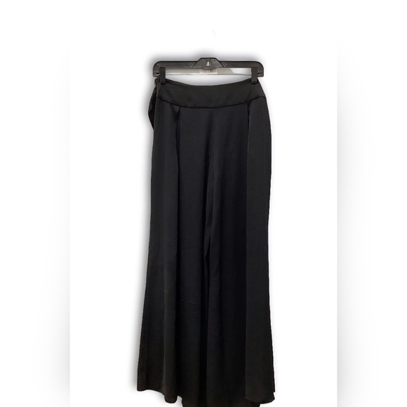 NWT Philosophy Womens Black Crepe Tie Waist Maxi Palazzo Pants Size 4 - Picture 2 of 4